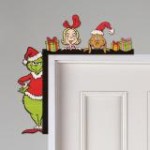 Grinch Movie Door Corner Decor, Christmas Door Corners, Grinch Decor, Christmas Grinch Door Topper, Christmas Gift, Holiday Decor,Xmas Gift