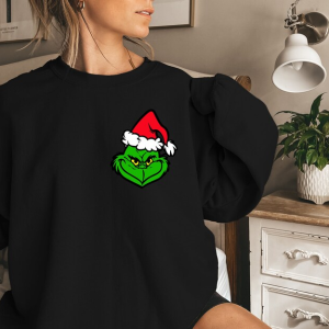 Grinch Sweatshirt,Grinch Pocket Size Christmas Sweatshirt,Merry GrinchMas Sweatshirt, Christmas Movie Sweatshirt,The Grinch Christmas Party
