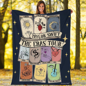 Eras Tour Hand Fleece Blanket | Swiftie Tapestry Throw | Christmas Gift