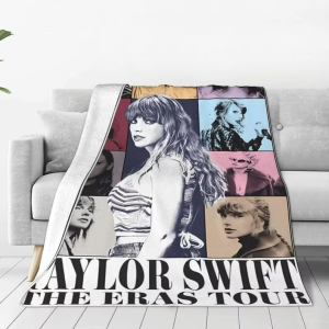 Taylor Eras Tour Swiftie Fleece Blanket, Eras Tour Blanket, TS Lovers Fans Blanket, Sofa Bedding Living Room Decor, Merch Midnight 1989