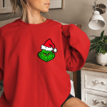 Grinch Sweatshirt,Grinch Pocket Size Christmas Sweatshirt,Merry GrinchMas Sweatshirt, Christmas Movie Sweatshirt,The Grinch Christmas Party