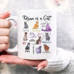 Karma Is A Cat Eras Coffee Mug, Karma Is A Cat Coffee Cup, Cat Mug, Karma Swift Gift, Taylor Cat Cup, Trendy Halloween, Eras Tour
