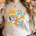 Bluey And Bingo Heart Shirt | Bluey Mom Shirt | Bluey Birthday Shirt | Bluey Toddler Shirt | Bingo Shirt | Bluey Gift | Mothers Day Shirt