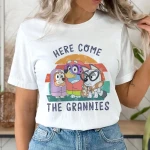 Bluey Here Come The Grannies Shirt | Bluey Christmas Shirt | Bluey Family Shirt | Bluey Friends Shirt | Retro Bluey Shirt | Bluey Kids Shirt