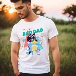 Retro Rad Dad Bluey Shirt, Retro Bandit Heeler Shirt, Father's Day T-Shirt, Dad Bluey Shirt, Dad Shirt, Bluey Kids Tee, Bluey Family Shirt