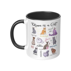 Karma Is A Cat Eras Coffee Mug, Karma Is A Cat Coffee Cup, Cat Mug, Karma Swift Gift, Taylor Cat Cup, Trendy Halloween, Eras Tour